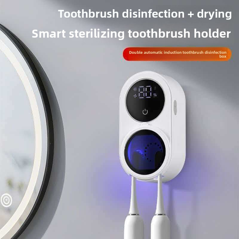 Soporte Inteligente para Cepillos de Dientes con Esterilizacion UV Automatica / Smart UV Toothbrush Holder with Automatic Sterilization