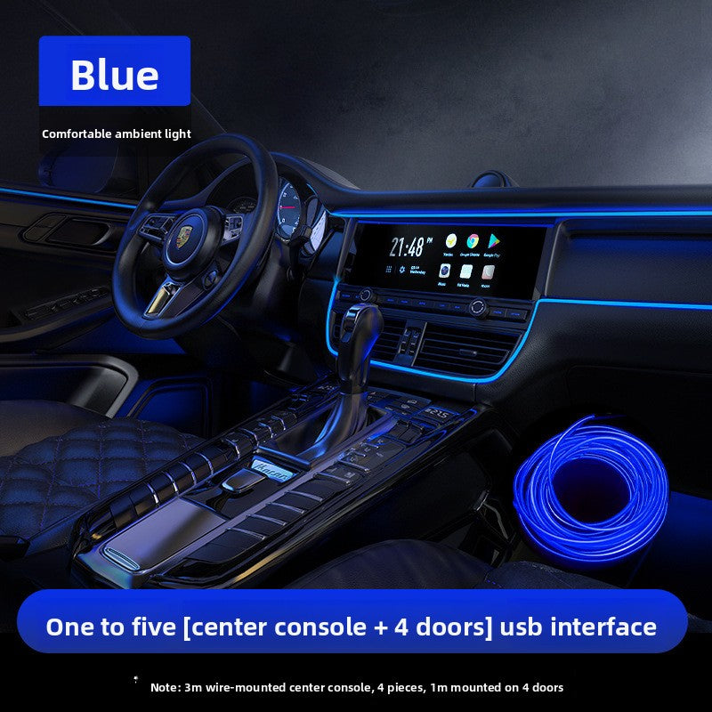 Luz LED para interior de coche tiras / Car Interior LED Atmosphere Light Strips