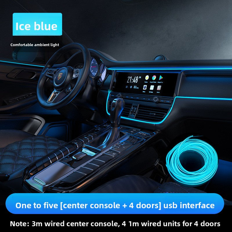 Luz LED para interior de coche tiras / Car Interior LED Atmosphere Light Strips