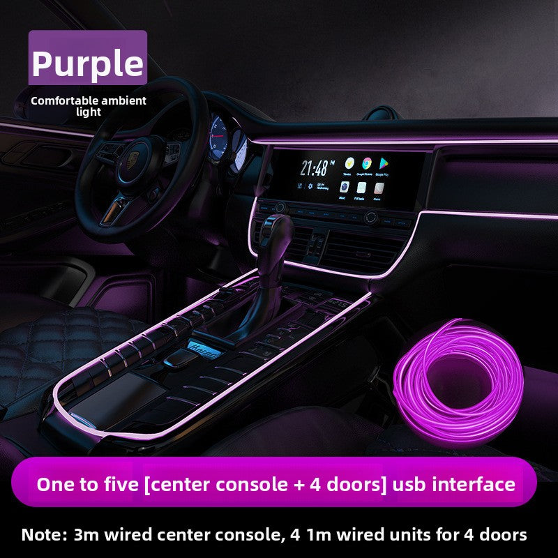 Luz LED para interior de coche tiras / Car Interior LED Atmosphere Light Strips
