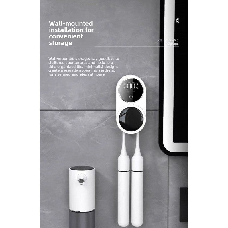 Soporte Inteligente para Cepillos de Dientes con Esterilizacion UV Automatica / Smart UV Toothbrush Holder with Automatic Sterilization