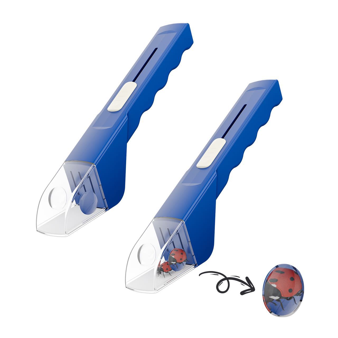 Atrapa Insectos Portatil con Lupa Integrada / Handheld Insect Catcher Trap with Magnifying Lens