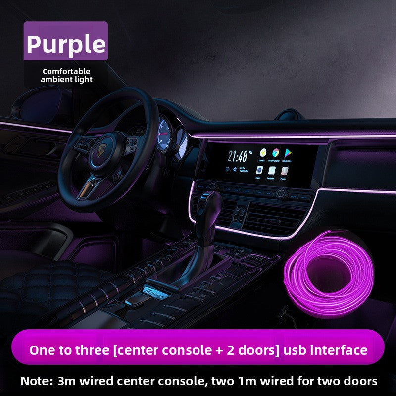 Luz LED para interior de coche tiras / Car Interior LED Atmosphere Light Strips