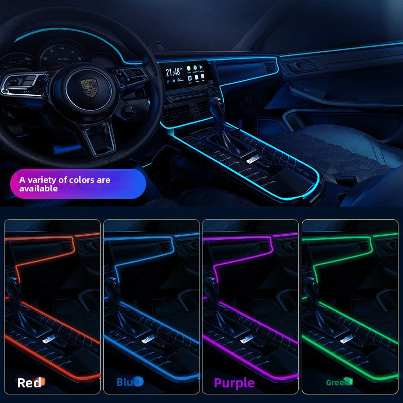 Luz LED para interior de coche tiras / Car Interior LED Atmosphere Light Strips