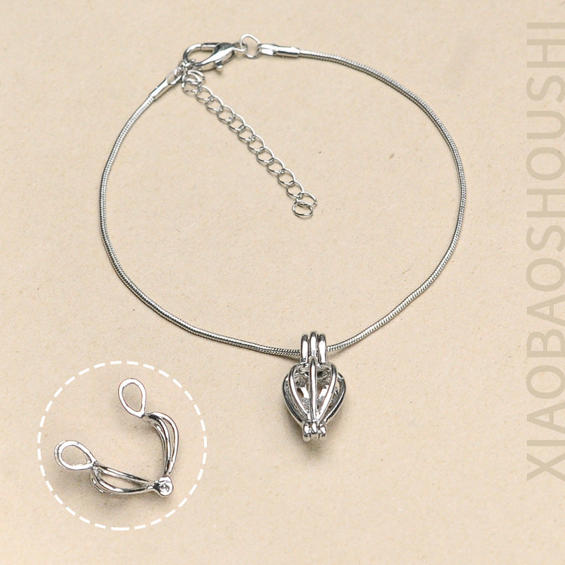 Pulsera DIY (dije) de Perlas Naturales Ostra de Agua Dulce con Dije / DIY Freshwater Pearl Bracelet with Pendant