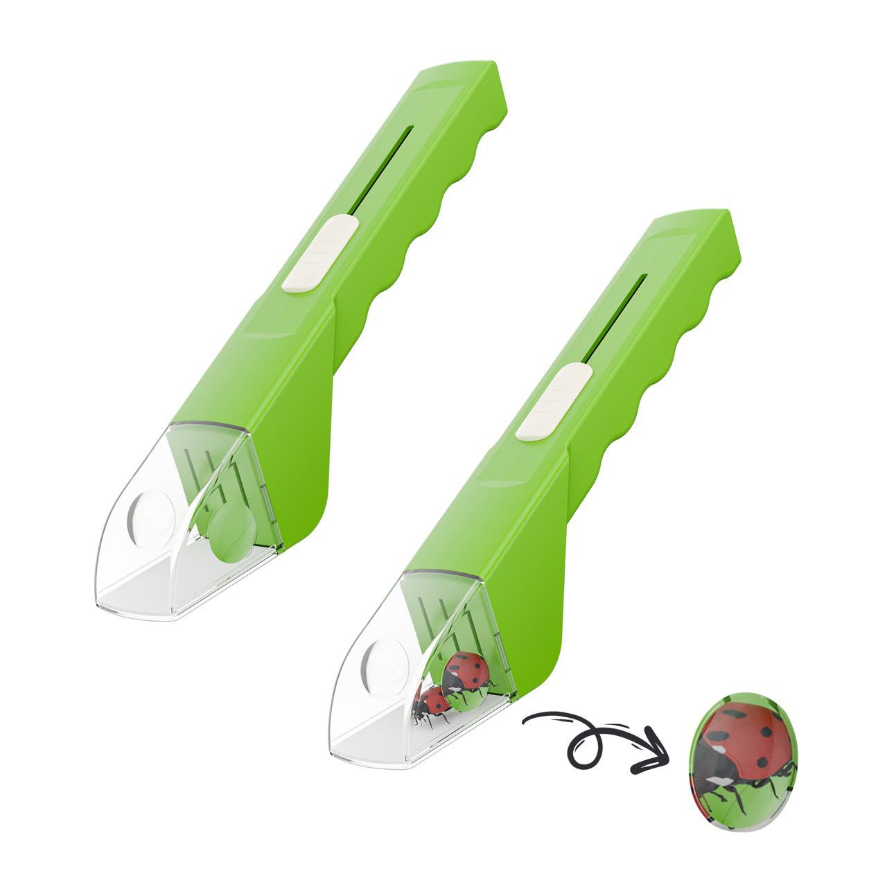 Atrapa Insectos Portatil con Lupa Integrada / Handheld Insect Catcher Trap with Magnifying Lens