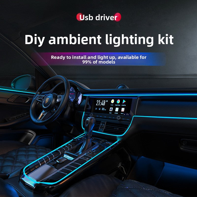 Luz LED para interior de coche tiras / Car Interior LED Atmosphere Light Strips