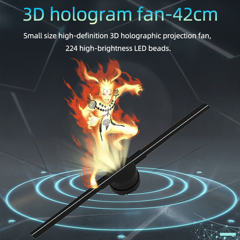 Ventilador Proyector holográfico 3D / 3D Holographic Fan Projector