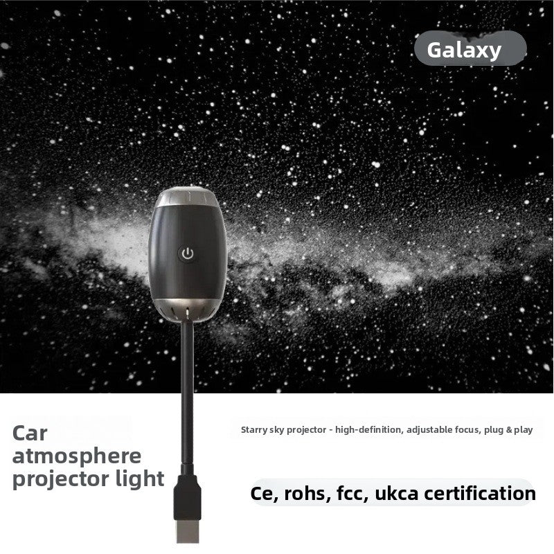 Luz Ambiental con Proyección de Cielo Estrellado para Automóvil USB / USB Car Starry Sky Projection Atmosphere Light